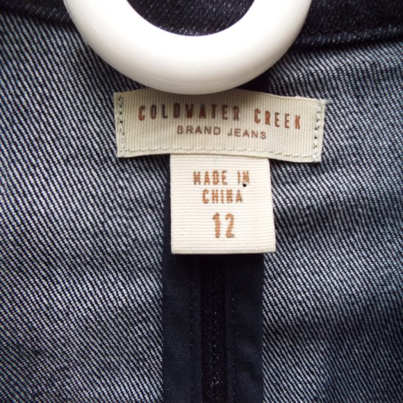 Coldwater Creek Dark Wash Denim Jean Jacket (EUC) - Picture 5 of 16